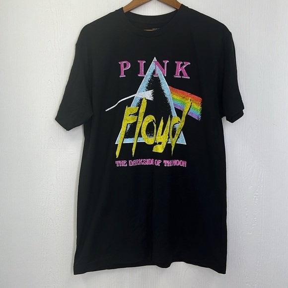Pink Floyd- Pink Floyd The Darkside Of The Moon Graphic Black T Shirt Size LG - Picture 6 of 9